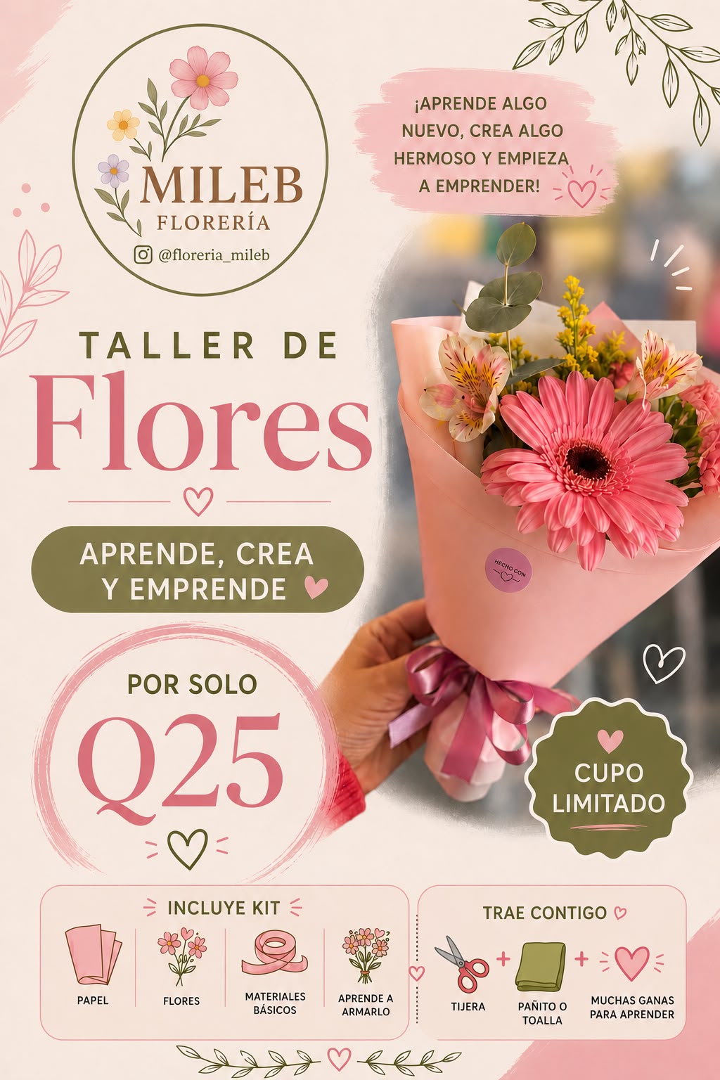 Banner de Taller de Flores